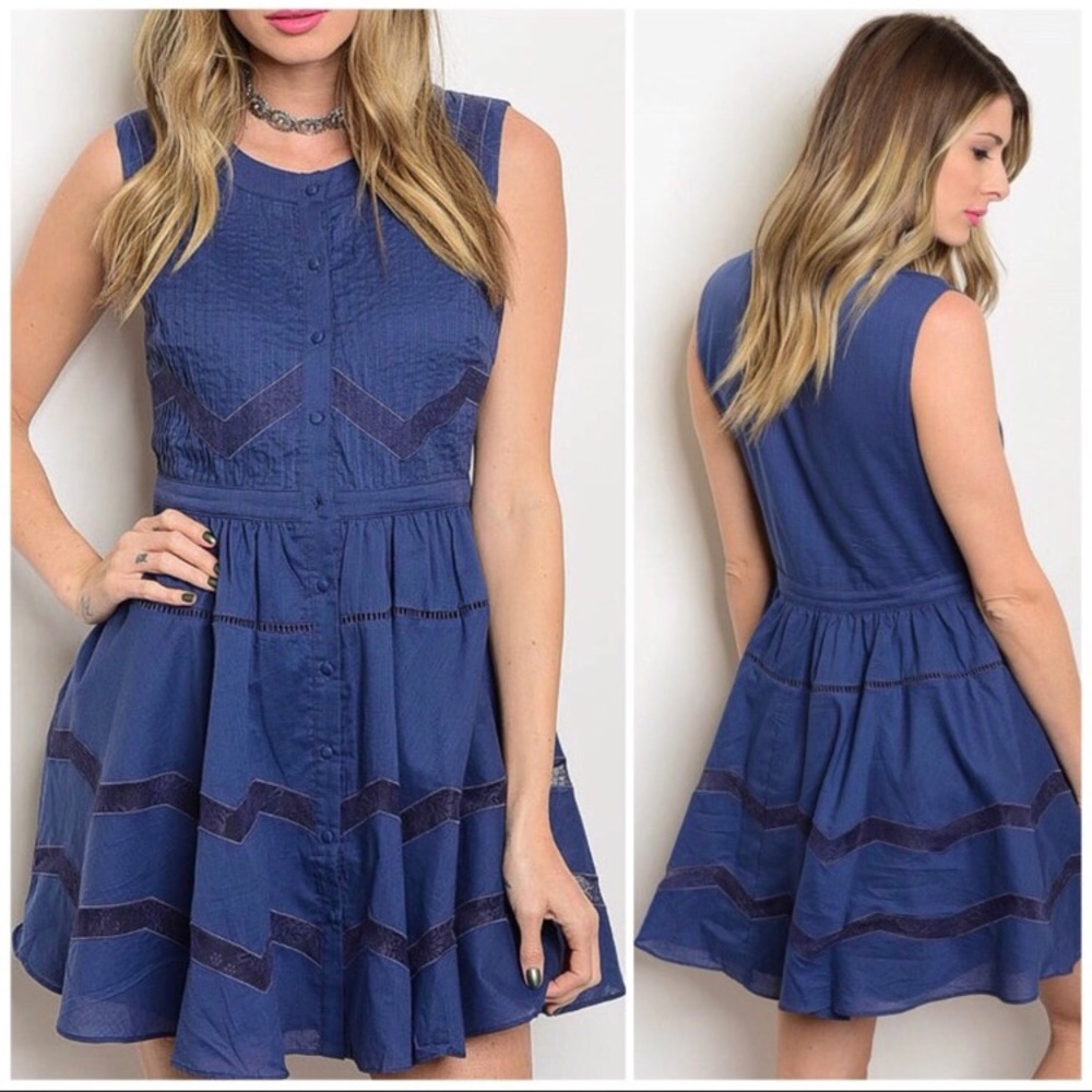 💥CLOSING SALE💥 Indigo blue sleeveless dress 👗